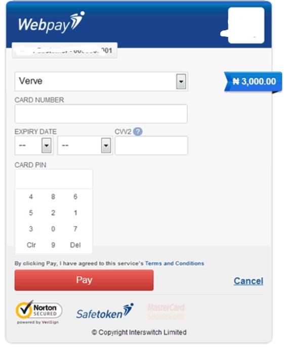 Mactavis Interswitch webpay UI